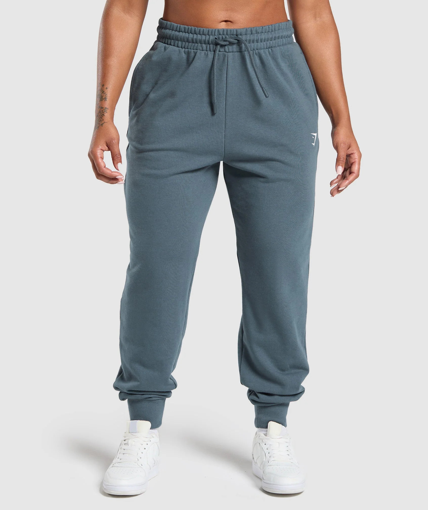 Gymshark Power Joggers - Titanium Blue | Gymshark US