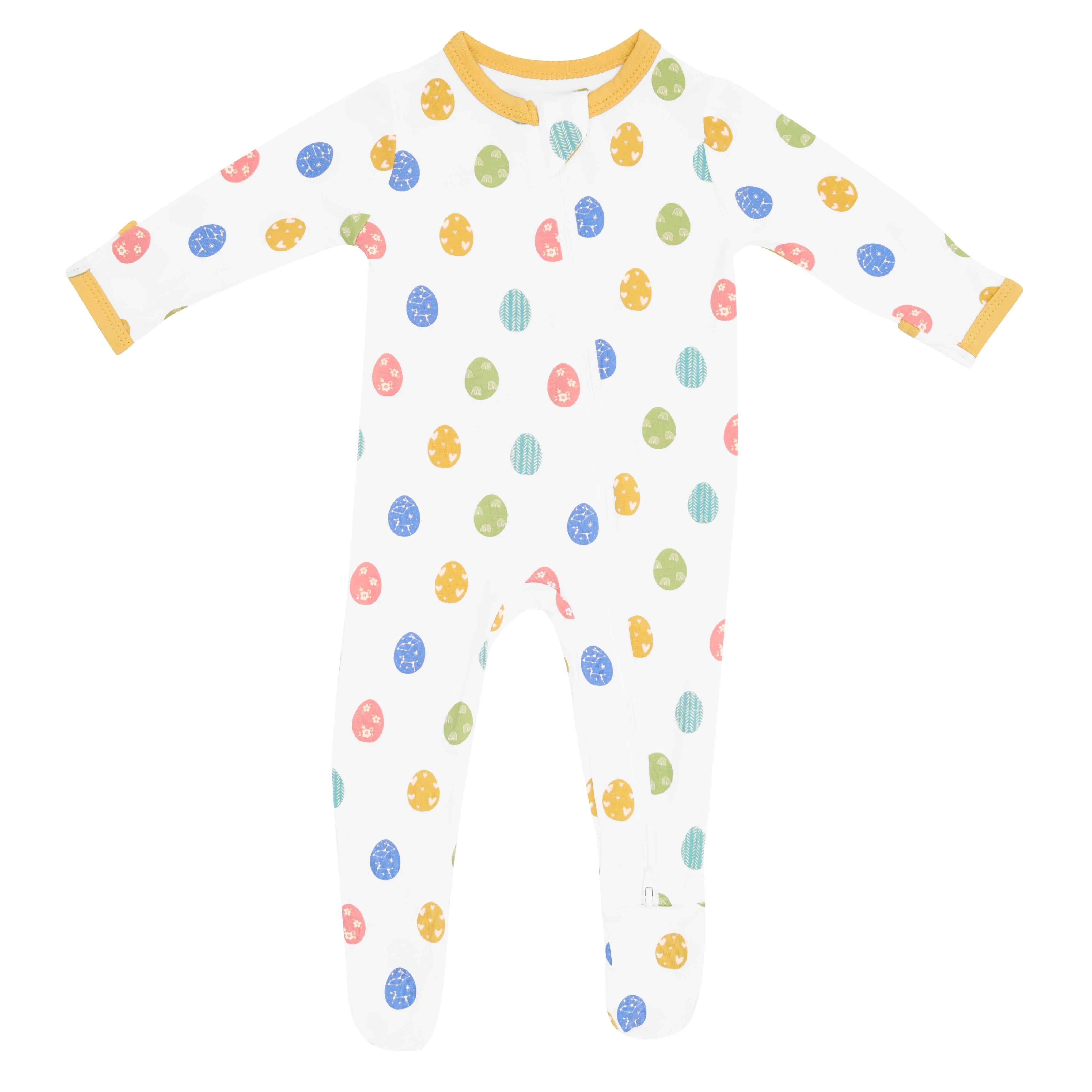 Zippered Footie in Spring Egg | Kyte BABY