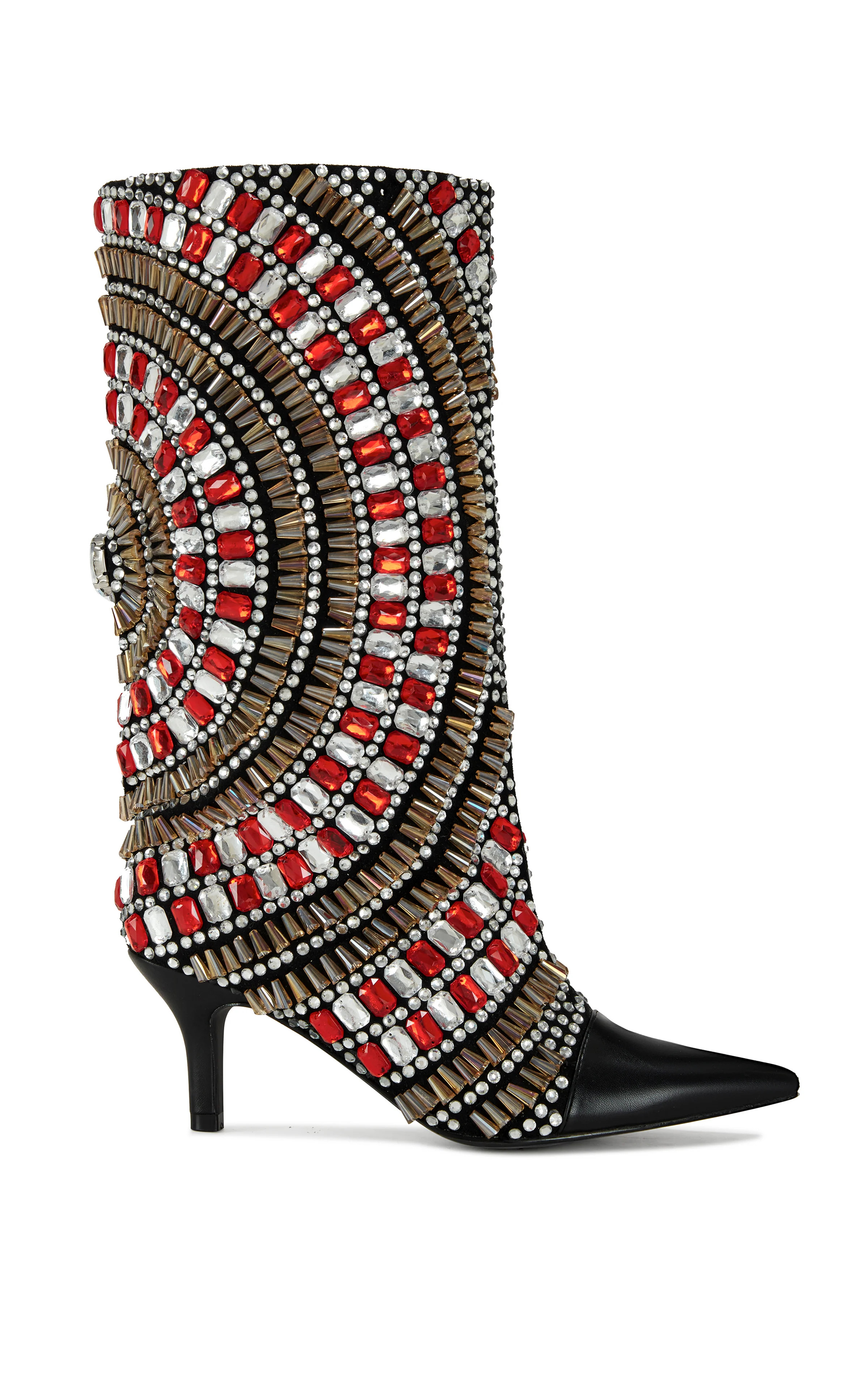 FARLEY-BLACK STILETTO BOOT | Azalea Wang