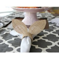 Easter Bunny Napkin Rings . Bunny Napkin Holders . Easter Napkin Rings . Easter Table Decor . Burlap Bunny Napkin Rings . Farmhouse Chic | Etsy (US)