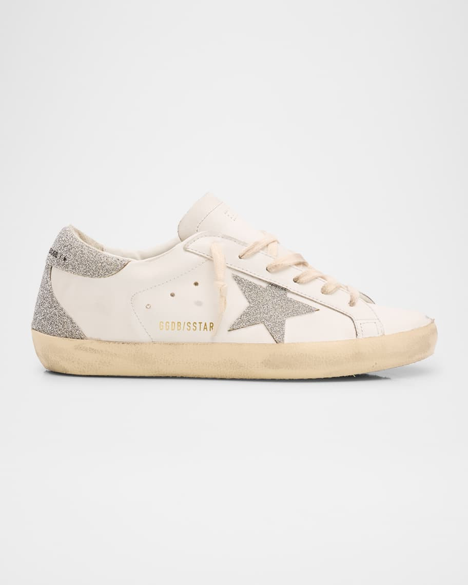 Golden Goose Super-Star Crystal Leather Low-Top Sneakers | Neiman Marcus