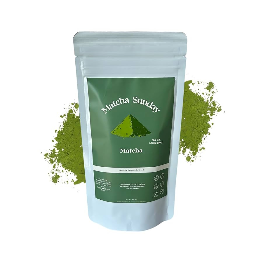 Matcha Sunday Ceremonial Grade Matcha - Kyoto, Japan - Finely Ground Green Tea Powder - Vibrant G... | Amazon (US)