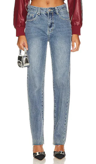 Dylan Straight Denim Jean in Dark Wash | Revolve Clothing (Global)