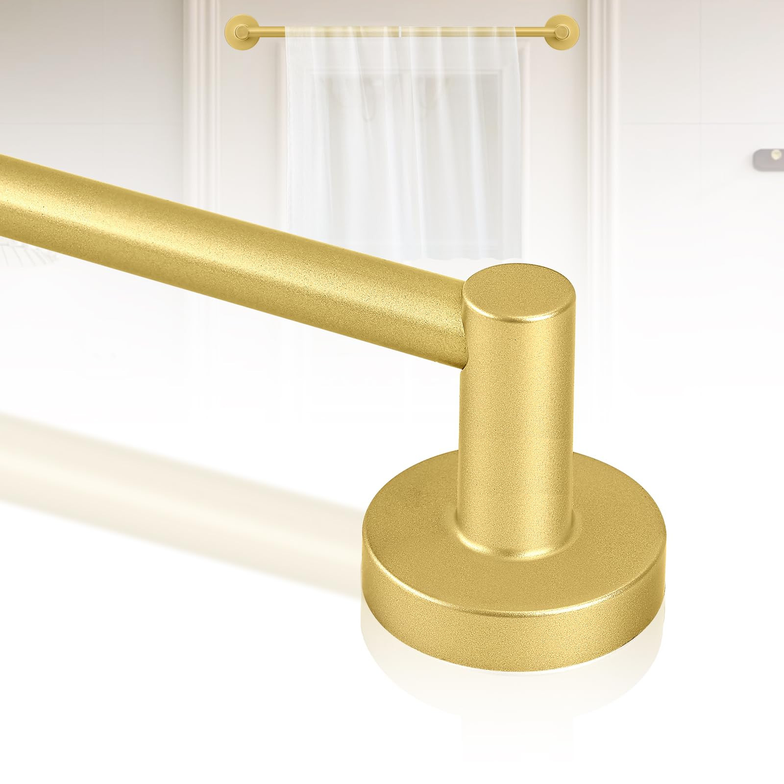 Gold Magnetic Curtain Rod for Door:Magnet Curtain Rods for Classroom Whiteboard,Small Adjustable ... | Amazon (US)
