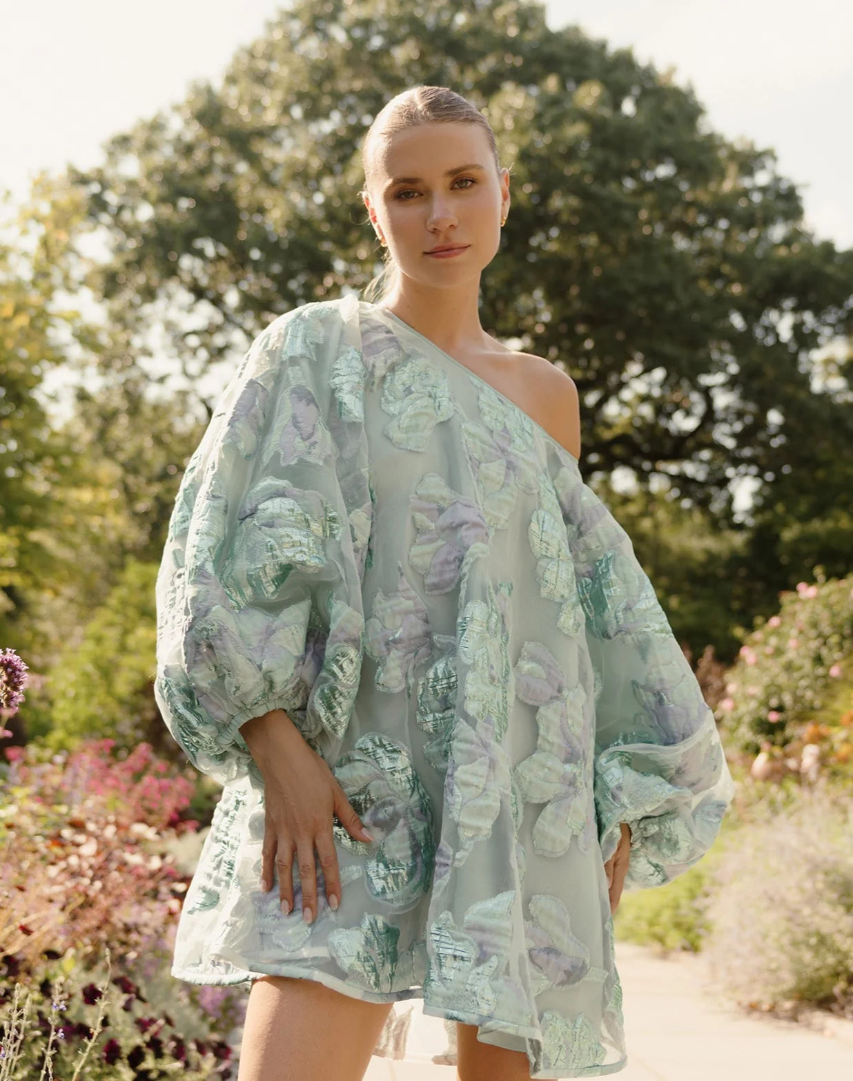 Sky Blue Organza Good Luck Dress | Arianne Elmy