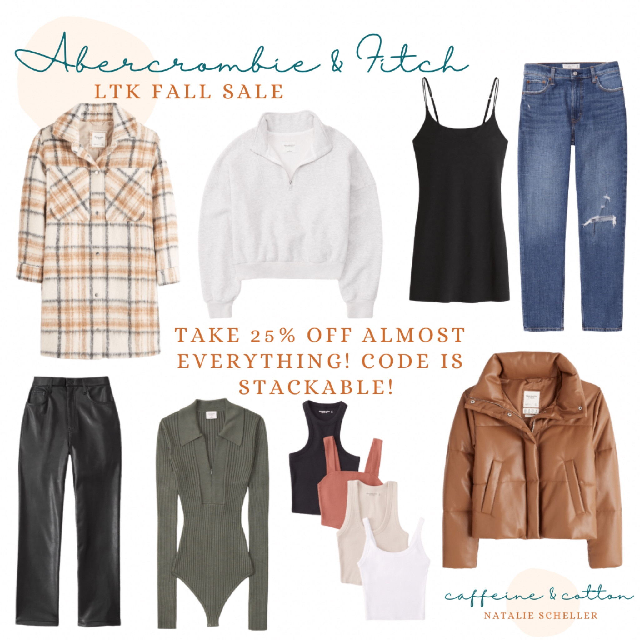 Abercrombie & Fitch LTK Fall Sale - 25% off plus stackable code! #abercrombie #abercrombieandfitch #fall #fallfashion #falloutfits 

#LTKSale #LTKunder100 #LTKSeasonal