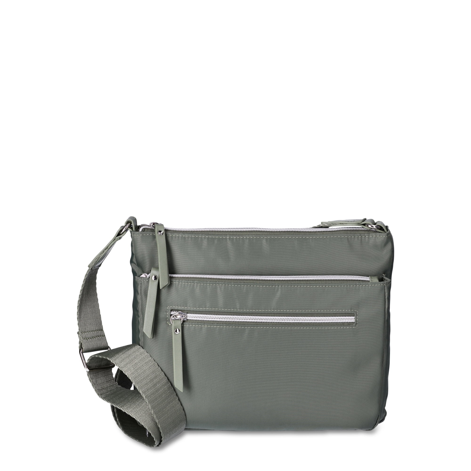 Time and Tru Women's Nylon Pine Crossbody, Olive Night - Walmart.com | Walmart (US)
