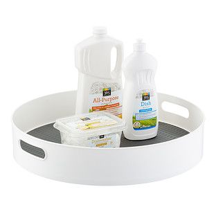 White Under Sink Lazy Susan | The Container Store