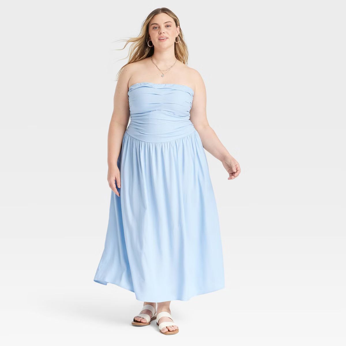 Women's Ruched Maxi A-Line Dress - Universal Thread™ | Target