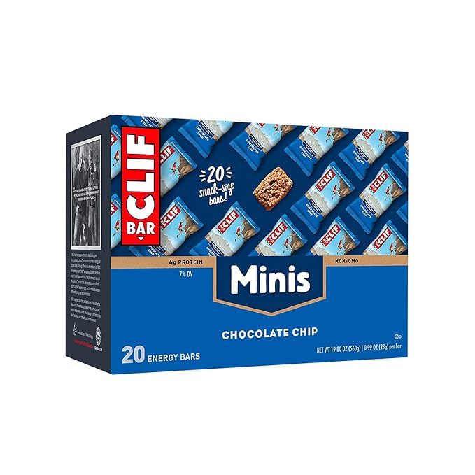 CLIF BAR - Mini Energy Bars - Chocolate Chip - (0.99 Ounce Snack Bars) (20 Count) | Amazon (US)