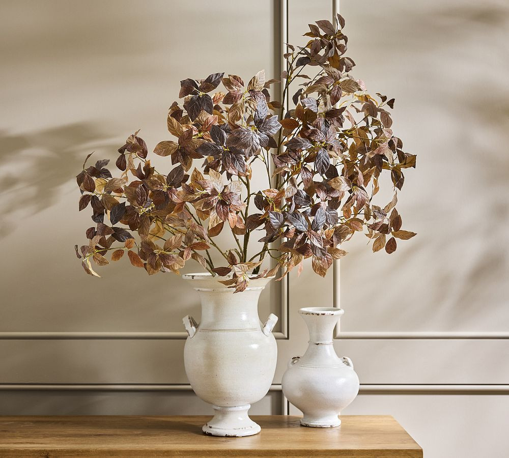 Faux Oversized Chocolate Leaf Branch | Pottery Barn (US)