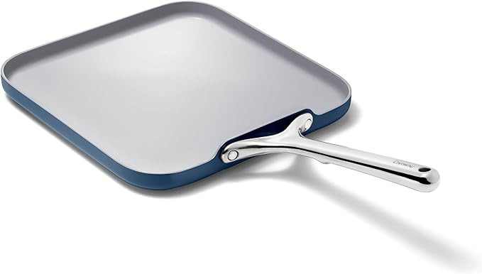 Caraway Square Griddle Pan - 11” Square Pan - Non-Stick Ceramic Coated - Non Toxic, PTFE & PFOA... | Amazon (US)
