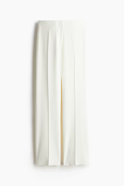 H & M - Wide-leg Pants - White | H&M (US + CA)