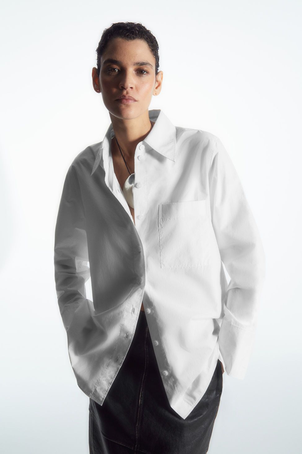 OVERSIZED TAILORED SHIRT - WHITE - Shirts - COS | COS (US)