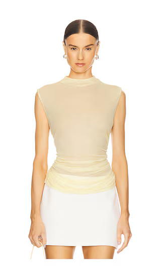 L'Academie Tine Top in Butter Yellow from Revolve.com | Revolve Clothing (Global)