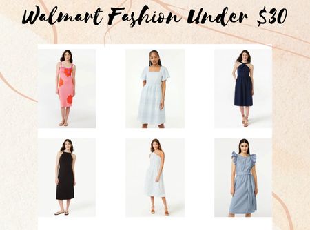 Walmart Spring & Summer Dresses Under $30, women midi dress, women summer dress, black dress , Walmart fashion, Walmart Home , @Walmart , affordable fashion 

#LTKSeasonal #LTKstyletip #LTKunder50