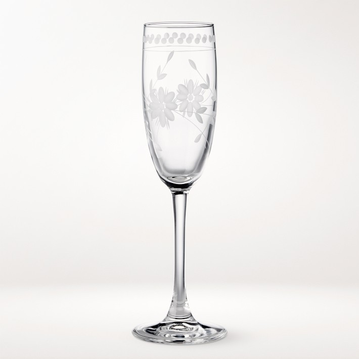 Vintage Etched Toasting Flutes | Williams-Sonoma