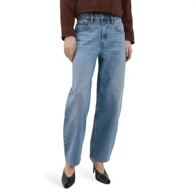 MANGO High Waist Barrel Jeans in Chocolate at Nordstrom, Size 2 | Nordstrom