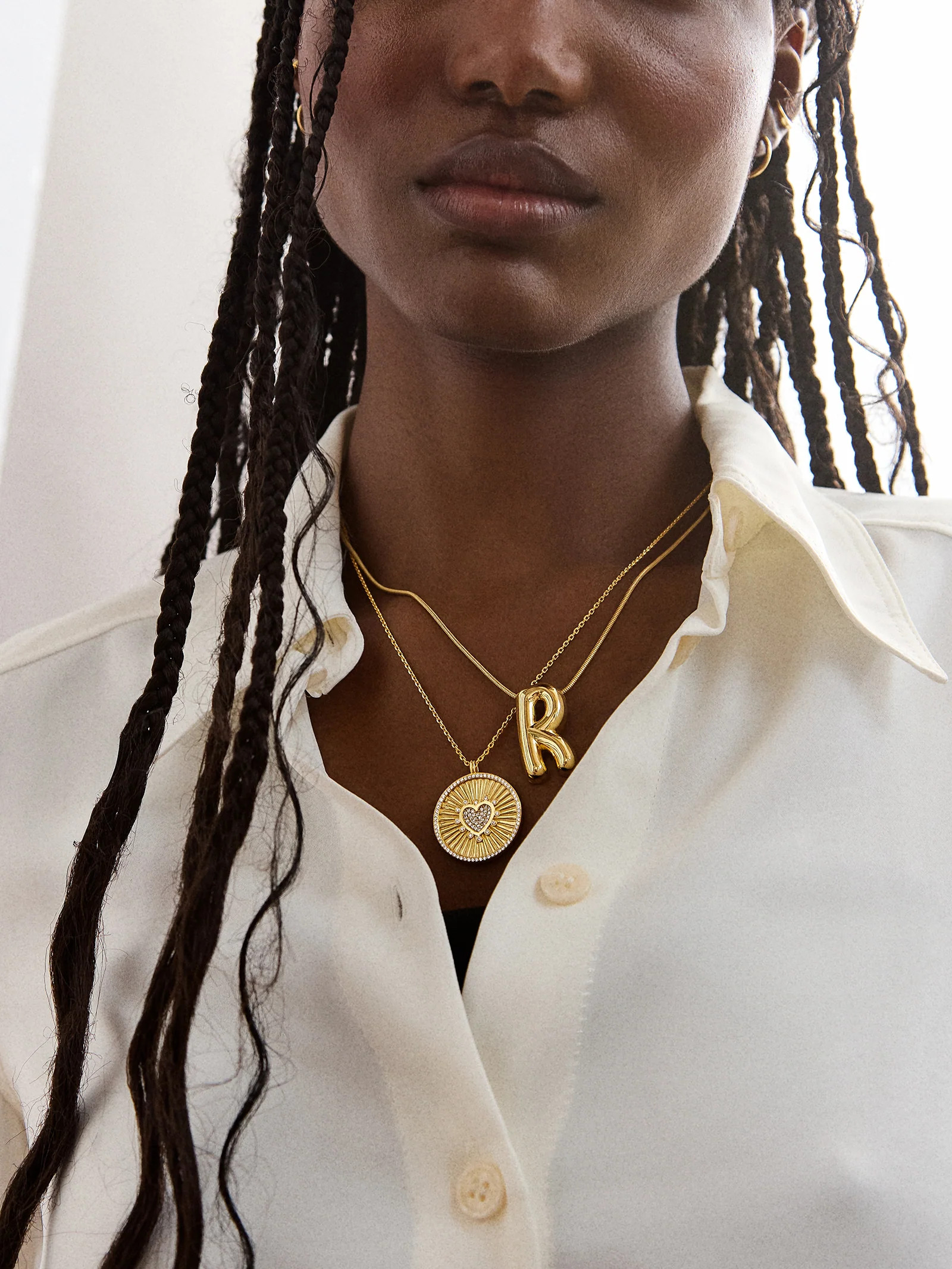 Bubble Initial Necklace - Gold | BaubleBar (US)