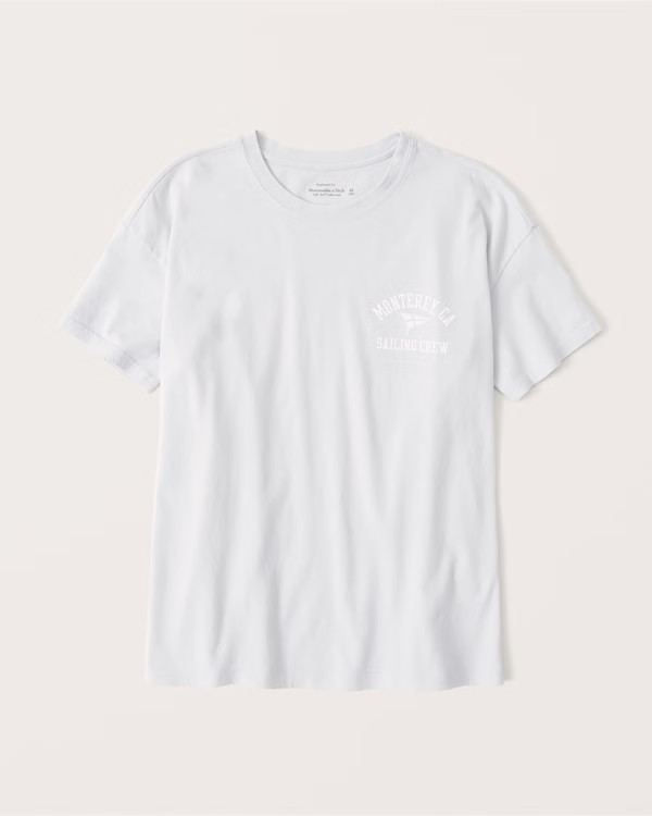 Oversized Boyfriend Graphic Tee | Abercrombie & Fitch (US)