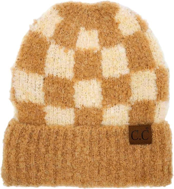 C.C Eco Friendly Recycled Winter Chunky Stretchy Knit Beanie Cap Hat (HAT-2076)(HAT-2082) | Amazon (US)