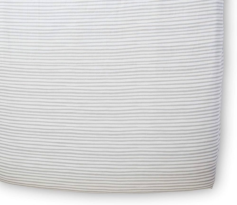 Pehr Stripes Away Crib Sheet - Pebble, Multi | Amazon (US)