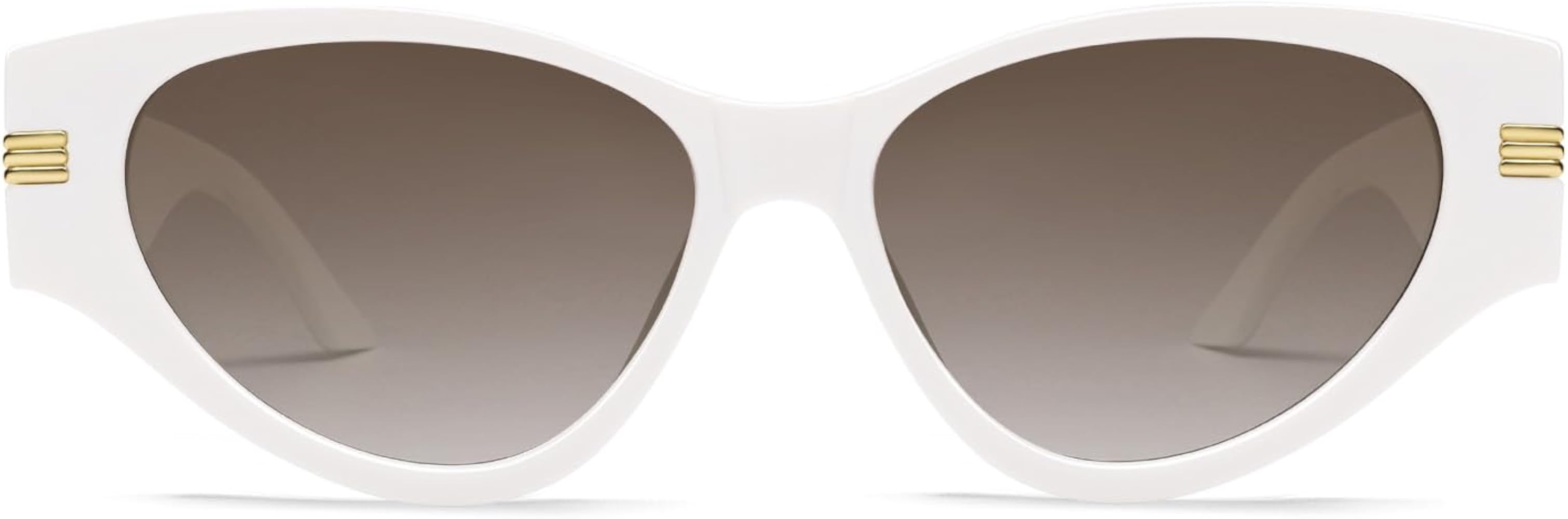 Vintage Cat Eye Sunglasses for Women Trendy Cateye Frame Sunnies AP3720 | Amazon (US)