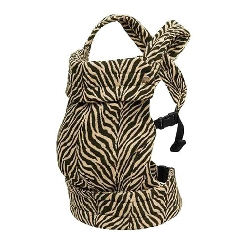 Baby Carrier for Newborns to Toddlers | Cozy Wrap with Lumbar Support | Soft Fabric, 7-35lbs Adjustable Fit | Brown Zebra Pattern | Amazon (US)