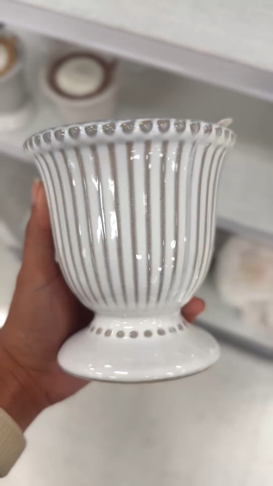 Love this candle!  And it can be recycled as a vase when it’s gone.