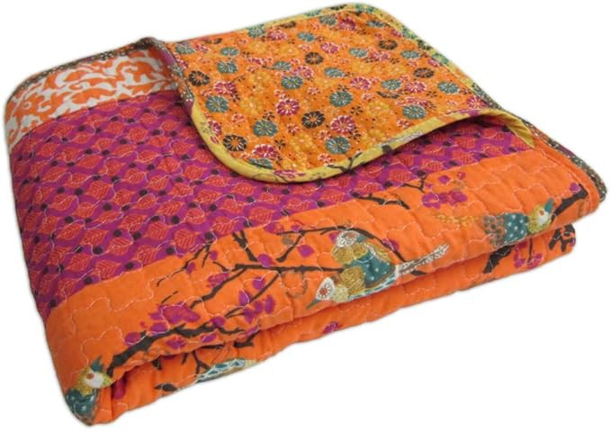 Lush Decor - Throw, Super Soft Reversible Quilted Blanket, Bohemian Bedding, Ideal for Bed, Couch... | Amazon (US)