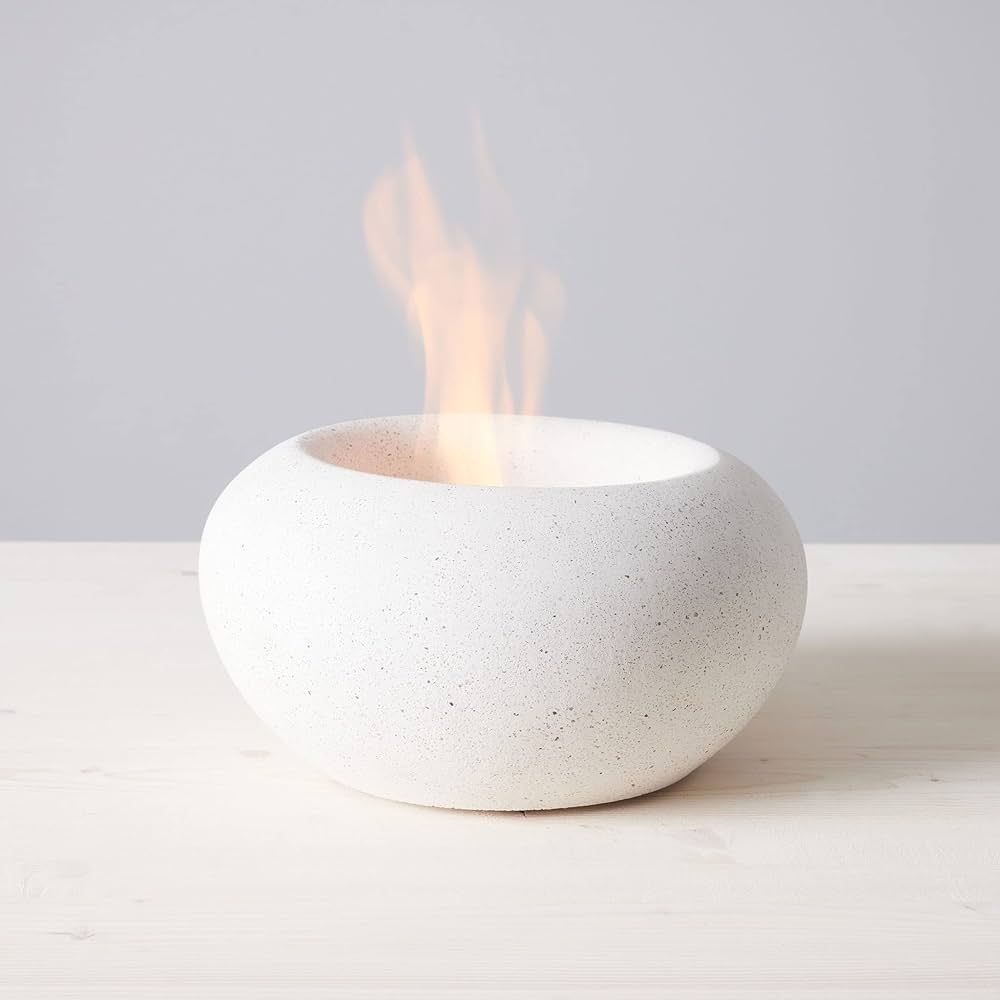 Amazon.com : TerraFlame Stone Fire Bowl Table Top | Portable Concrete Fire Pit for Indoor and Out... | Amazon (US)
