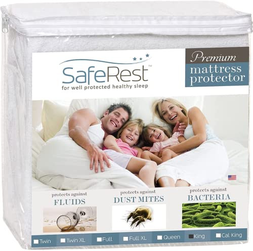 SafeRest Mattress Protector – King - College Dorm Room, New Home, First Apartment Essentials - ... | Amazon (US)