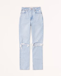 Women's Ultra High Rise 90s Straight Jean | Women's Bottoms | Abercrombie.com | Abercrombie & Fitch (US)