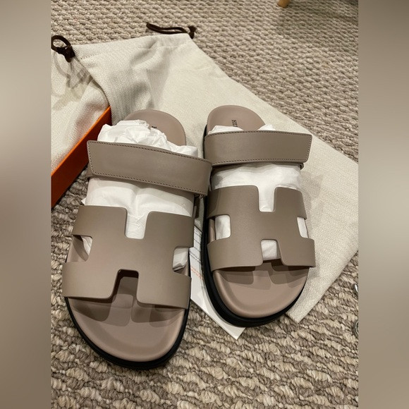 WOMEN HERMĒS Chypre sandal, beige mastic, Ref Size: 40 | Poshmark