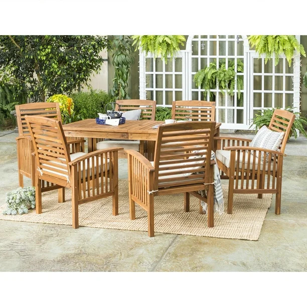 Manor Park Outdoor Patio Dining Set, 7 Piece, Multiple Colors and Styles | Walmart (US)