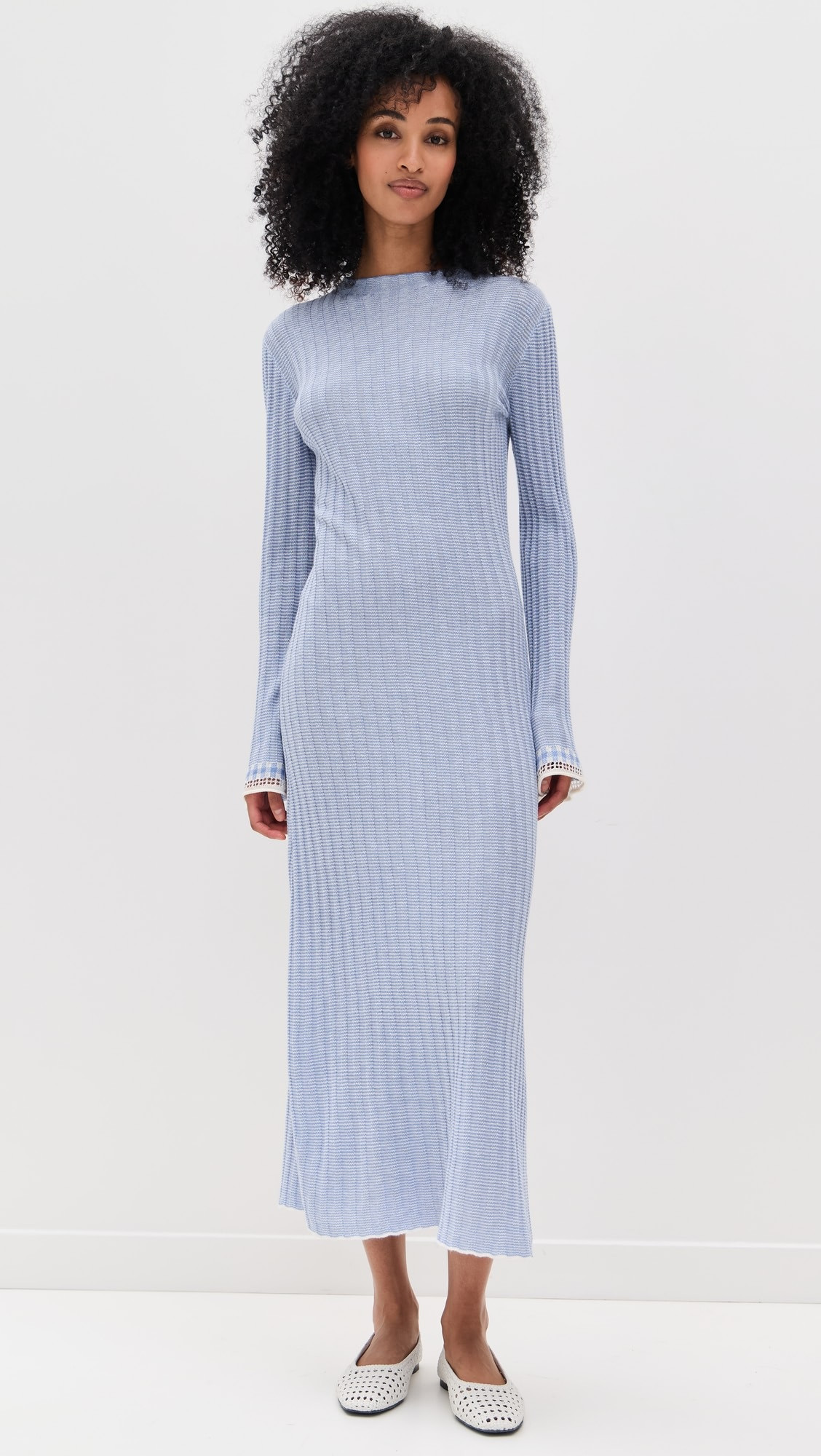 Guest in Residence Fine Stripe Mock Neck Dress | Shopbop | Shopbop