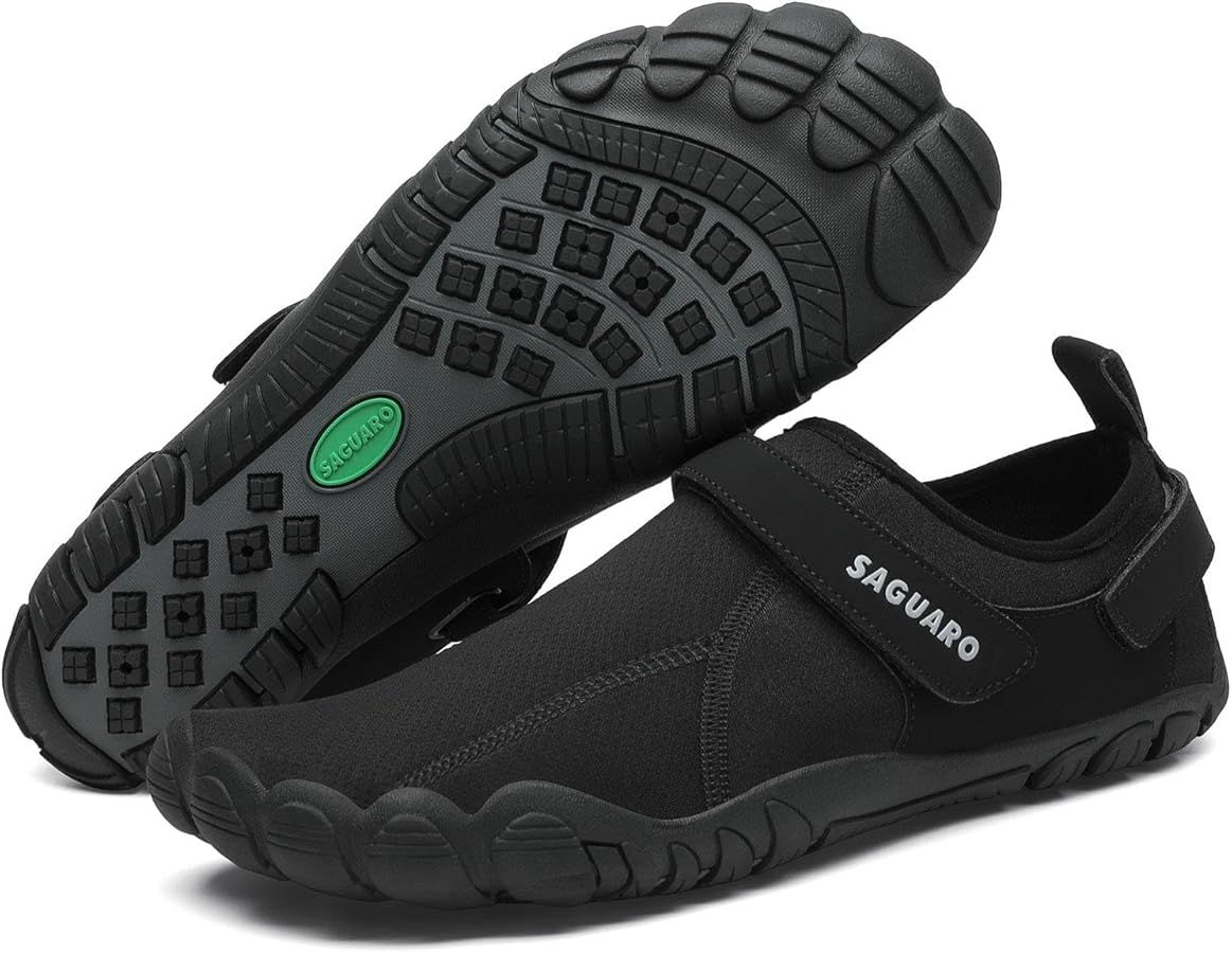 SAGUARO Women's Men's Water Shoes Quick-Dry Swiming Aqua Surf Beach Kayak Barefoot Shoes Wide Toe... | Amazon (US)