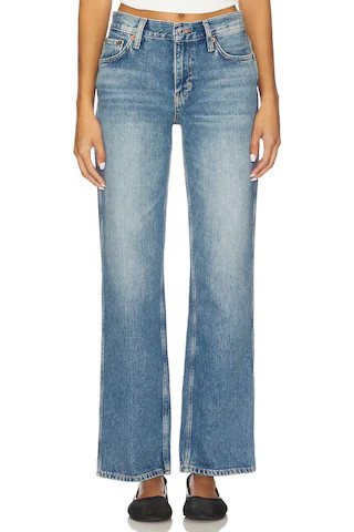 RE/DONE 90s Mid Rise Loose Jeans in Medium Vain from Revolve.com | Revolve Clothing (Global)
