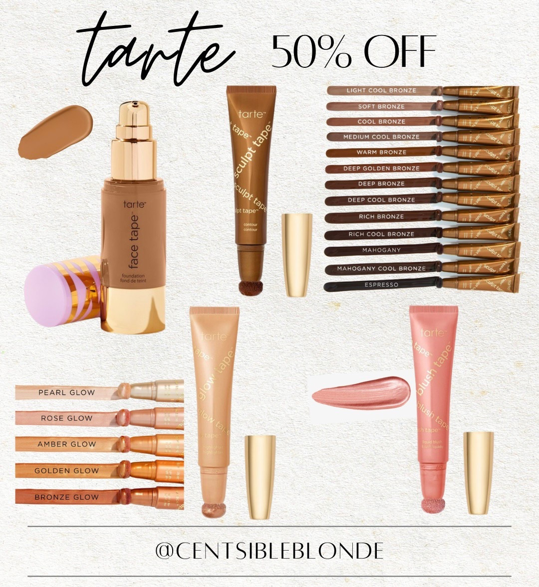 Tarte 50% off sale, blush, highlighter, foundation, base makeup, makeup sale, ulta beauty, target style, beauty, 21 days of beauty, spring, sale alertt

#LTKFindsUnder50 #LTKSaleAlert #LTKBeauty