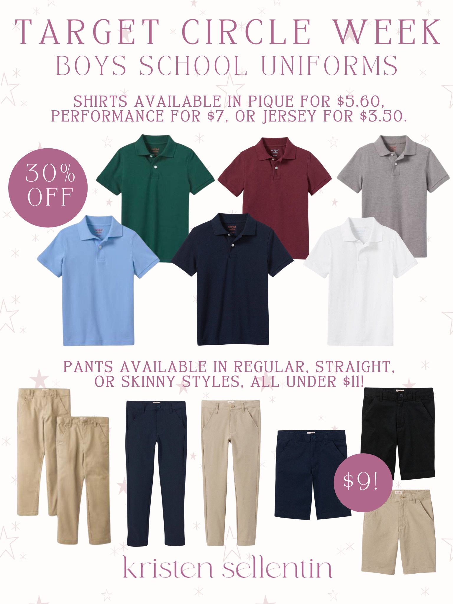 TARGET CIRCLE WEEK
Boys School Uniforms 30% Off
#targetcircleweek #boysuniforms
#backtoschool #backtoschool2024

#LTKSummerSales #LTKSaleAlert #LTKKids