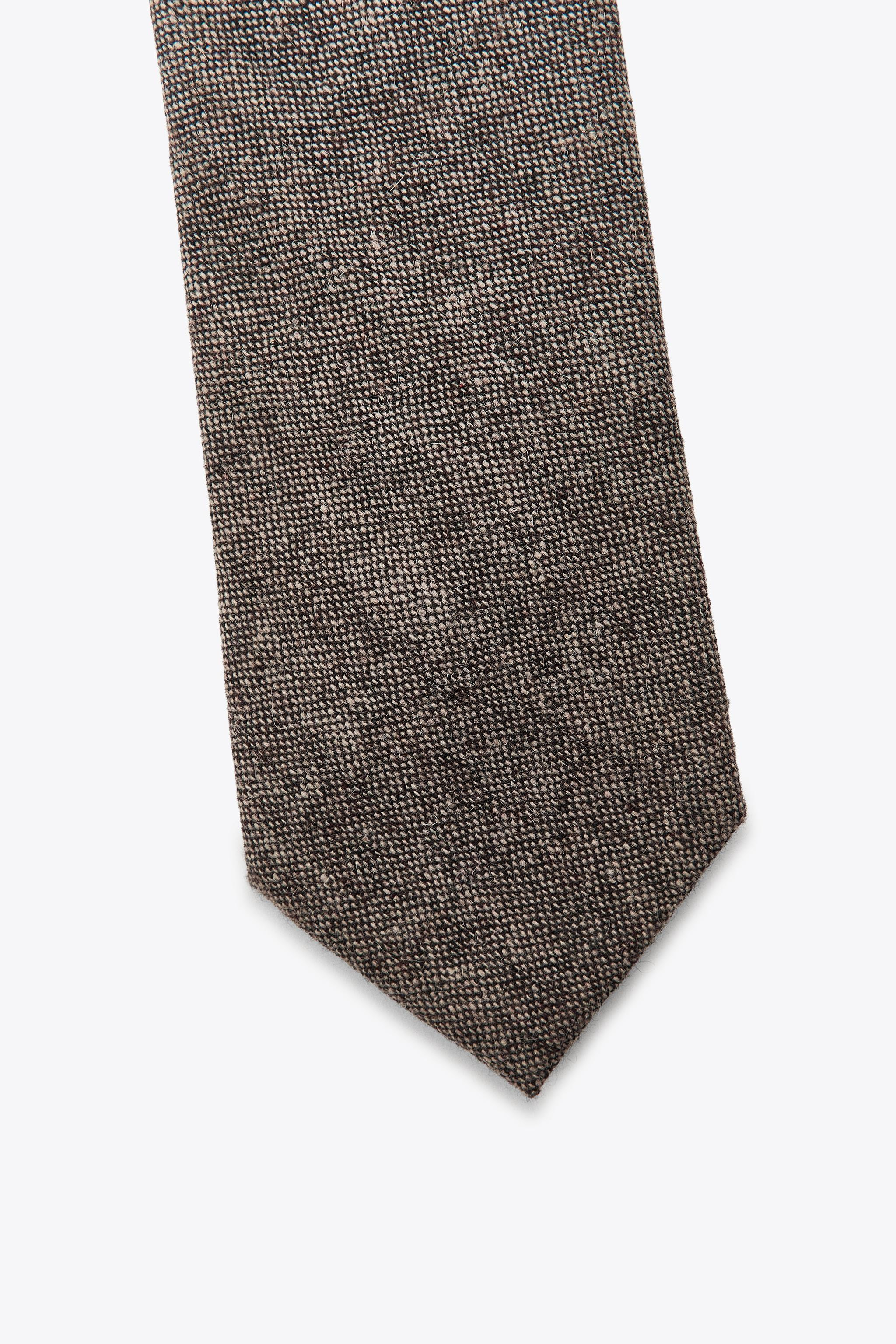 WOOL TEXTURED TIE | Zara UK
