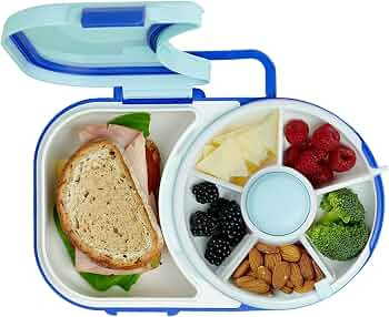 GoBe Kids Lunchbox with Detachable Snack Spinner, Bundle with Hand Strap & Sticker Sheet, Reusabl... | Amazon (US)