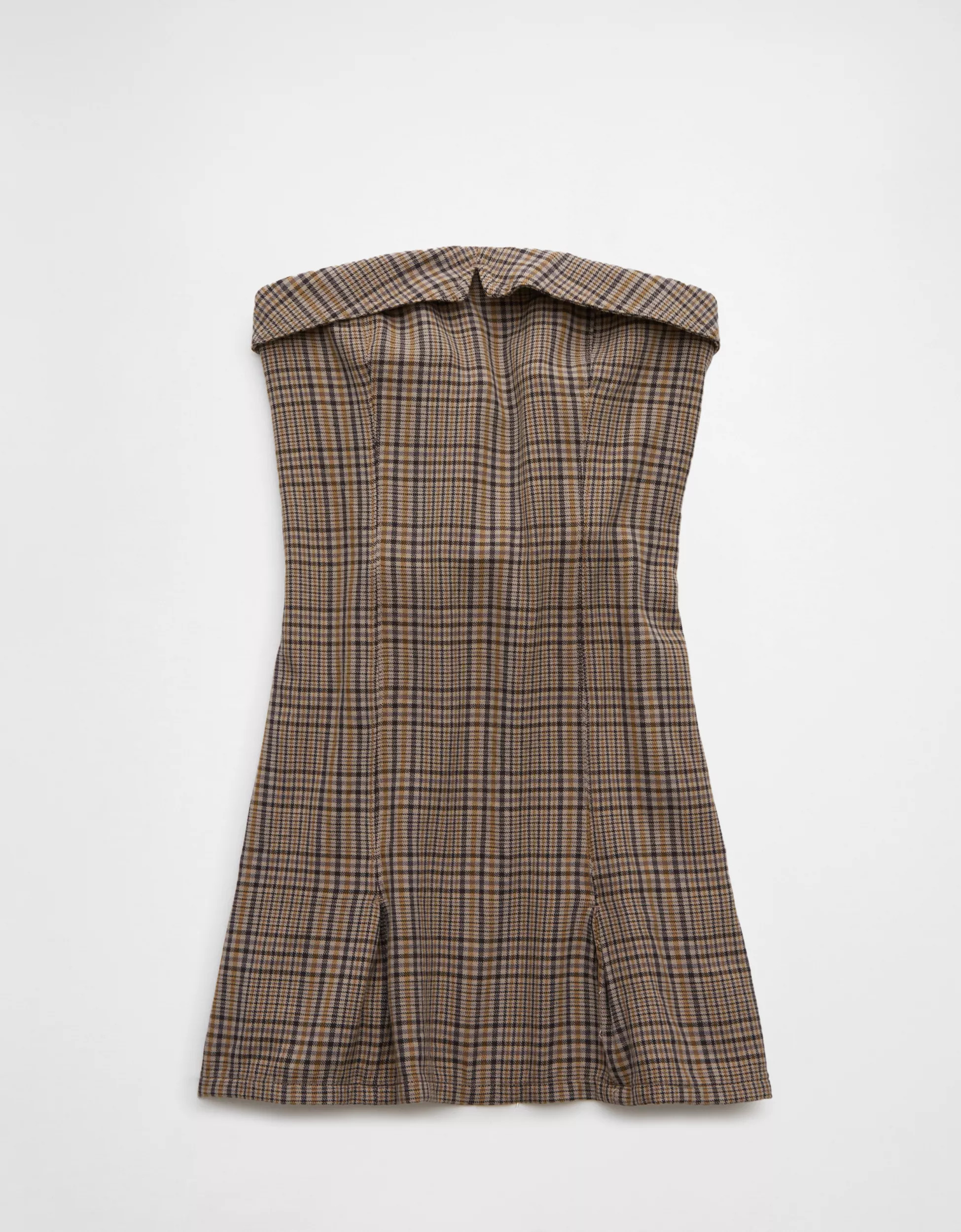 AE Tube Plaid Pleated Mini Dress | American Eagle Outfitters (US & CA)