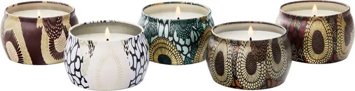Japonica Set of 5 Mini Tin Candles | Nordstrom