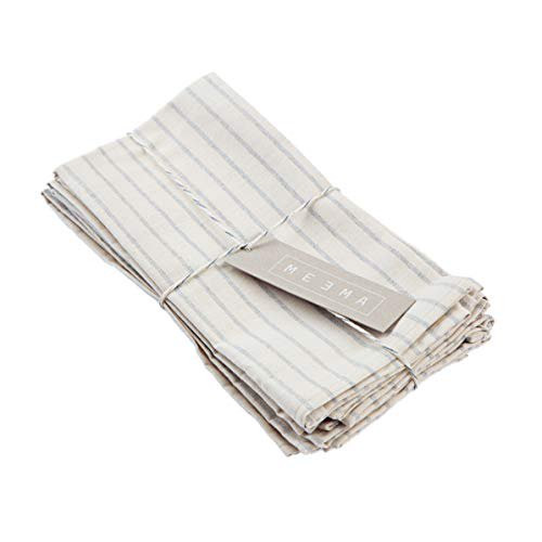 Meema Eco-Friendly Cloth Napkins Natural Color Striped Set of 4 | Walmart (US)