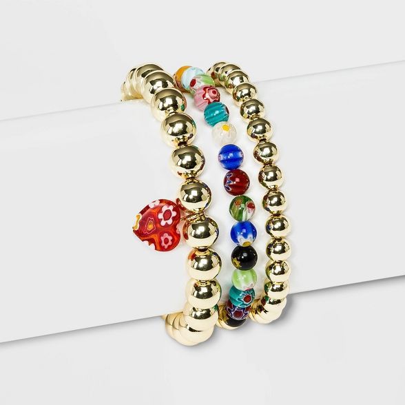 SUGARFIX by BaubleBar Colorful Mixed Media Bracelet Set | Target