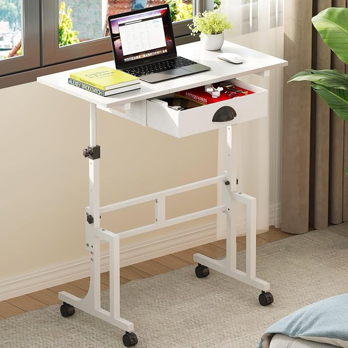 Adjustable Height Standing Desk for Walking Pad Treadmill, Portable Rolling Desk for Laptop with ... | Amazon (US)