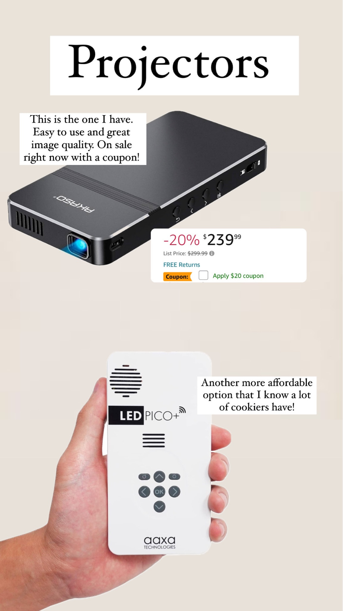 Projectors for cookiers 

#LTKGiftGuide #LTKsalealert #LTKhome