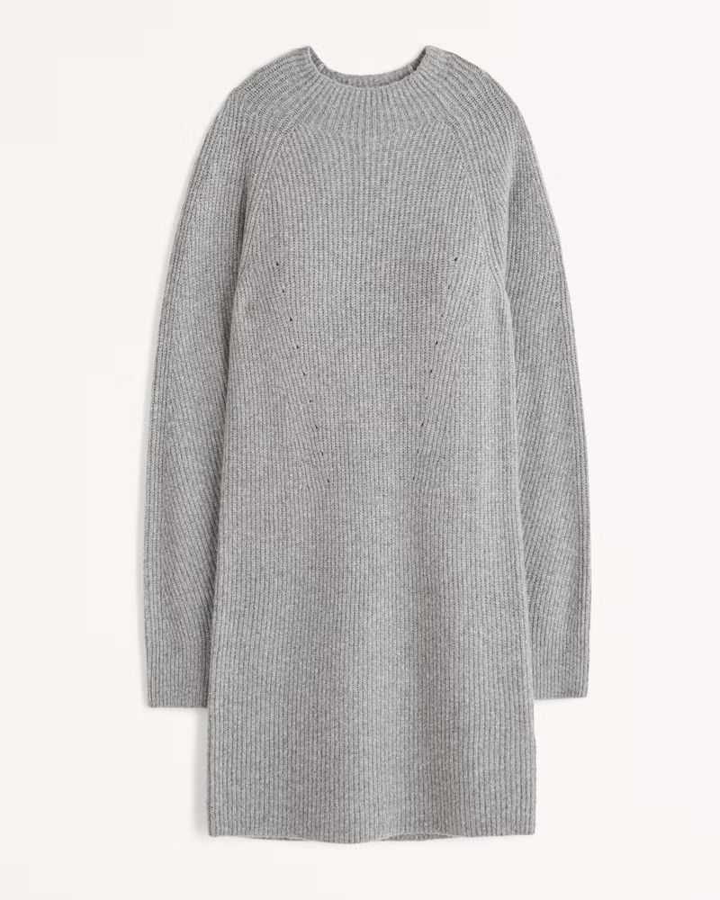 Women's Long-Sleeve Mockneck Mini Sweater Dress | Women's 25% Off Select Styles | Abercrombie.com | Abercrombie & Fitch (US)