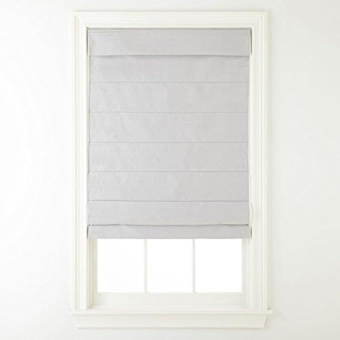 Cordless Fabric Roman Shade Light Gray 33x64 | Amazon (US)